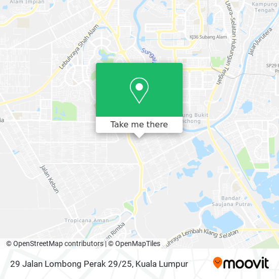 Peta 29 Jalan Lombong Perak 29/25