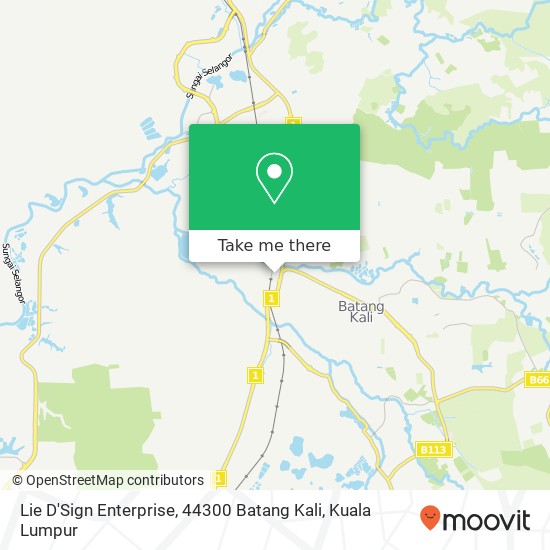 Lie D'Sign Enterprise, 44300 Batang Kali map