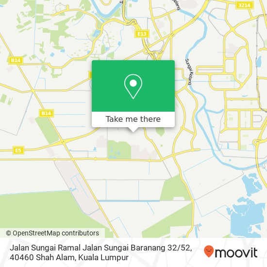 Peta Jalan Sungai Ramal Jalan Sungai Baranang 32 / 52, 40460 Shah Alam