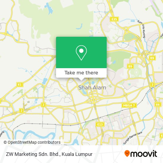 ZW Marketing Sdn. Bhd. map