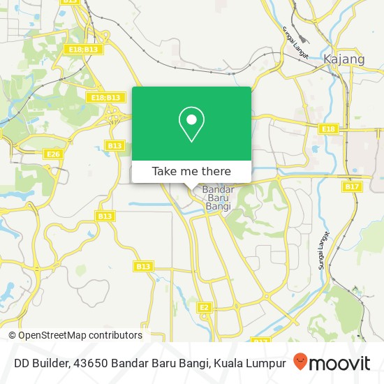 DD Builder, 43650 Bandar Baru Bangi map