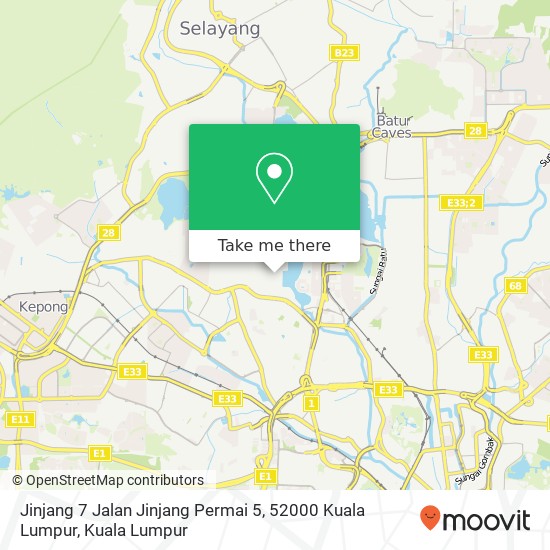 Peta Jinjang 7 Jalan Jinjang Permai 5, 52000 Kuala Lumpur