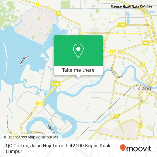 QC Cotton, Jalan Haji Tarmidi 42100 Kapar map