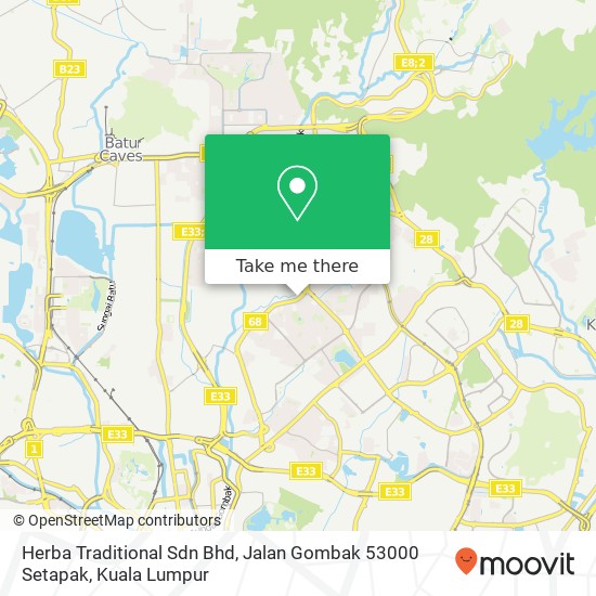 Peta Herba Traditional Sdn Bhd, Jalan Gombak 53000 Setapak