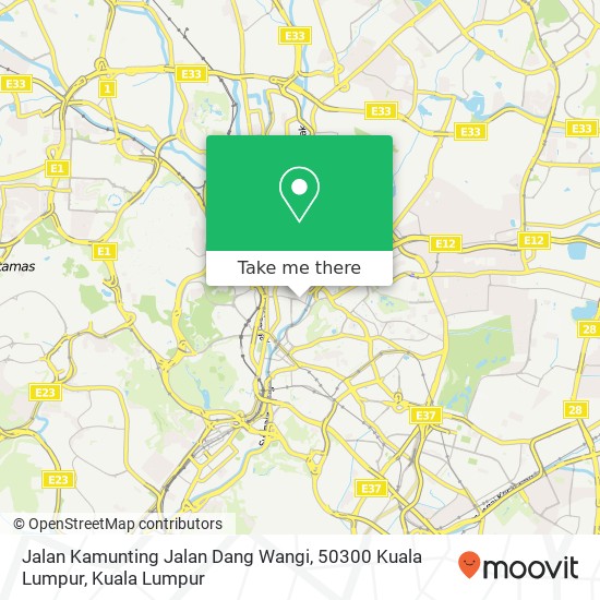 Jalan Kamunting Jalan Dang Wangi, 50300 Kuala Lumpur map