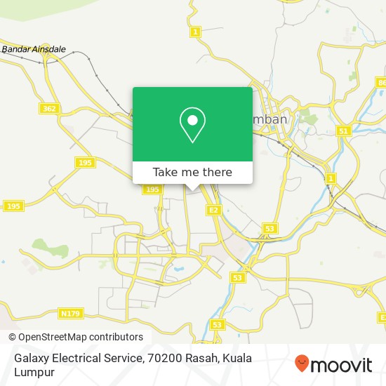 Peta Galaxy Electrical Service, 70200 Rasah