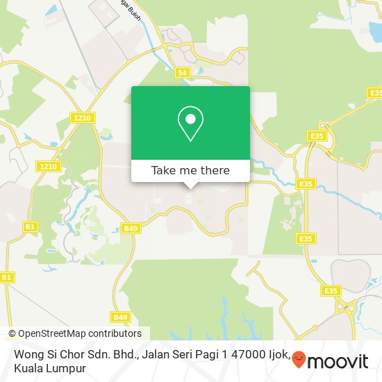 Wong Si Chor Sdn. Bhd., Jalan Seri Pagi 1 47000 Ijok map