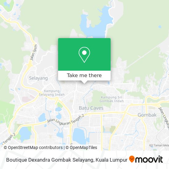 Peta Boutique Dexandra Gombak Selayang
