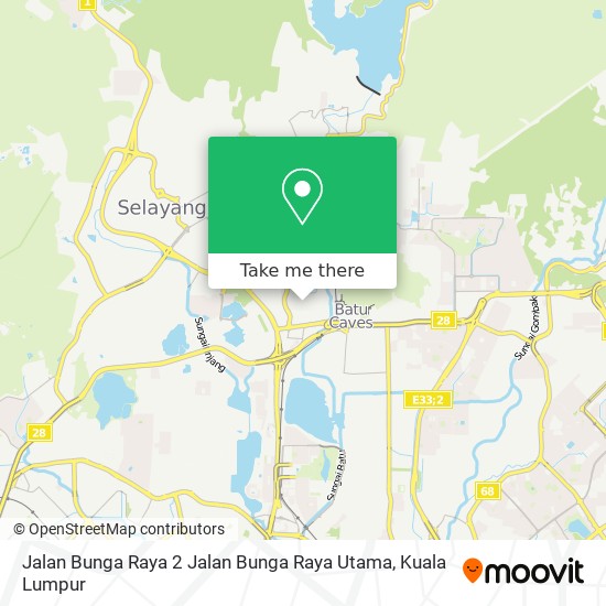 Jalan Bunga Raya 2 Jalan Bunga Raya Utama map