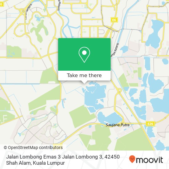 Peta Jalan Lombong Emas 3 Jalan Lombong 3, 42450 Shah Alam