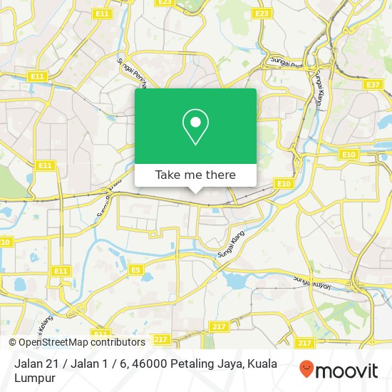 Jalan 21 / Jalan 1 / 6, 46000 Petaling Jaya map