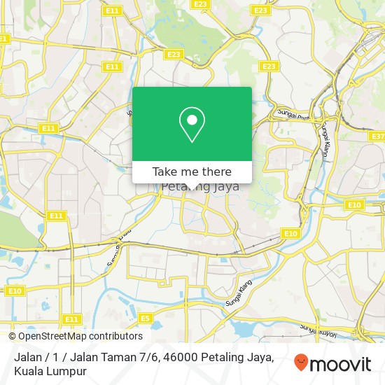 Jalan / 1 / Jalan Taman 7 / 6, 46000 Petaling Jaya map