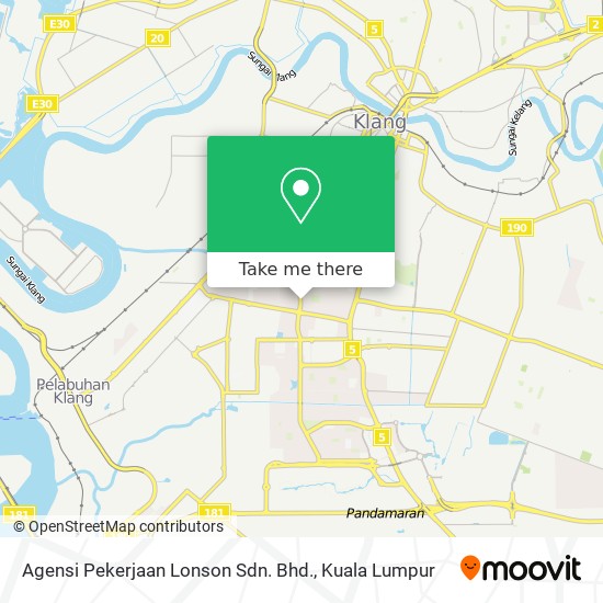 Agensi Pekerjaan Lonson Sdn. Bhd. map