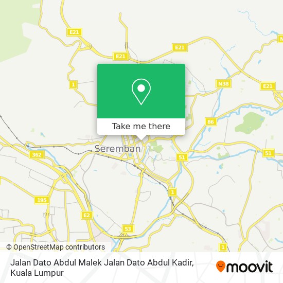 Jalan Dato Abdul Malek Jalan Dato Abdul Kadir map