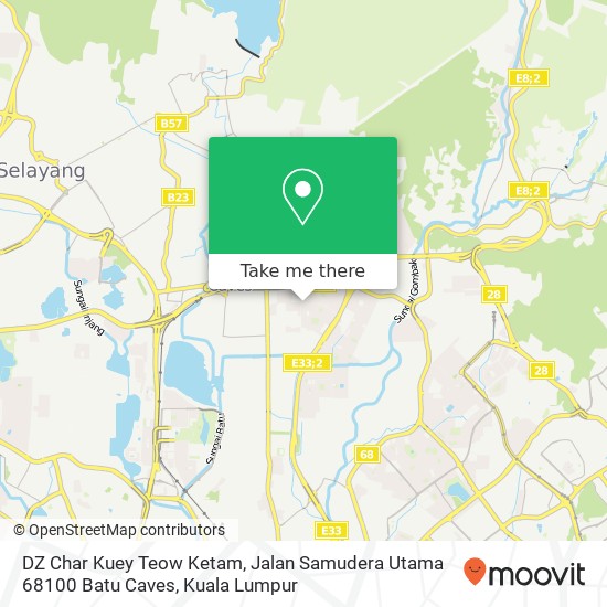 DZ Char Kuey Teow Ketam, Jalan Samudera Utama 68100 Batu Caves map