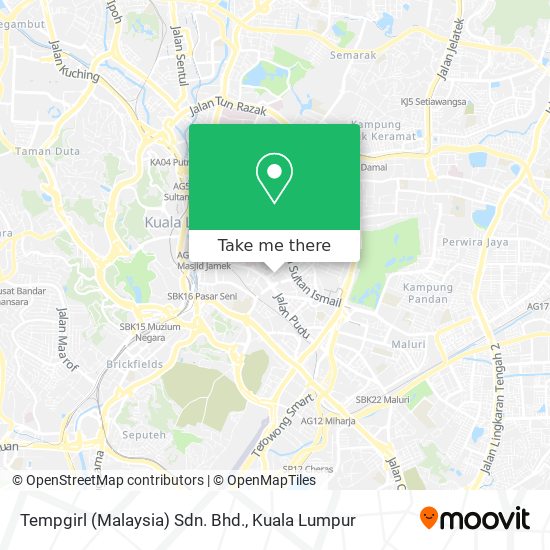 Peta Tempgirl (Malaysia) Sdn. Bhd.