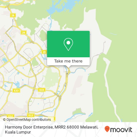 Harmony Door Enterprise, MRR2 68000 Melawati map