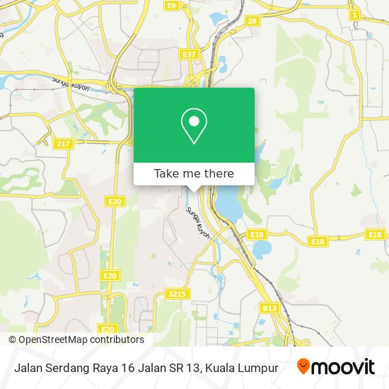 Jalan Serdang Raya 16 Jalan SR 13 map