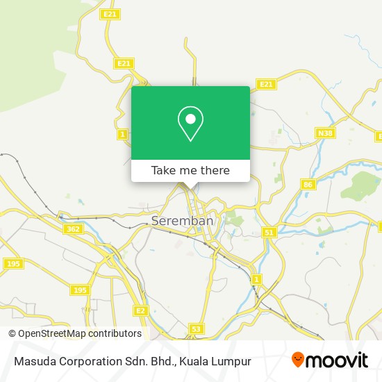 Masuda Corporation Sdn. Bhd. map