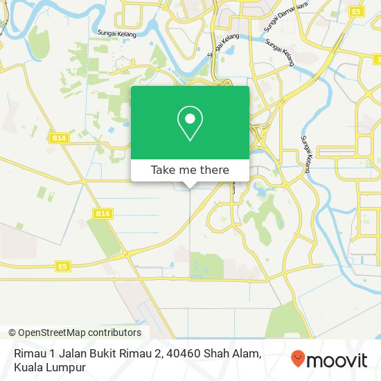 Peta Rimau 1 Jalan Bukit Rimau 2, 40460 Shah Alam
