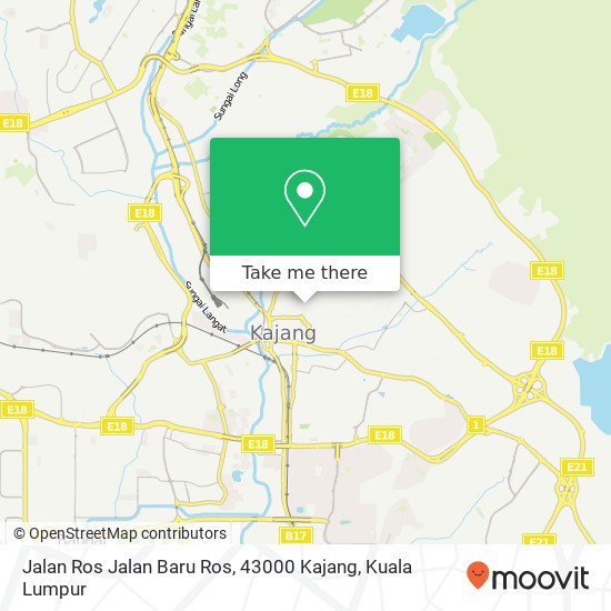 Jalan Ros Jalan Baru Ros, 43000 Kajang map