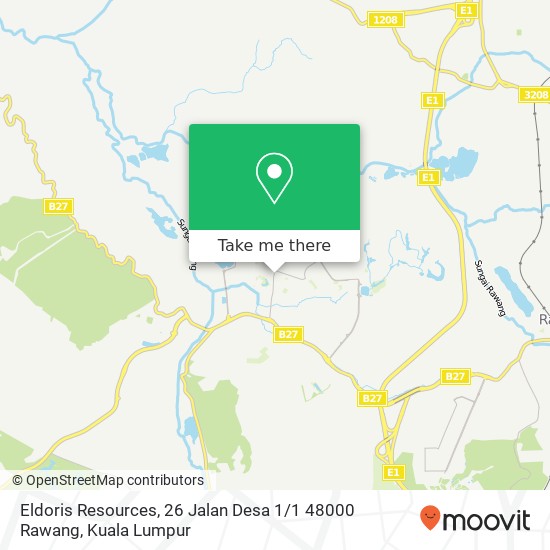 Peta Eldoris Resources, 26 Jalan Desa 1 / 1 48000 Rawang