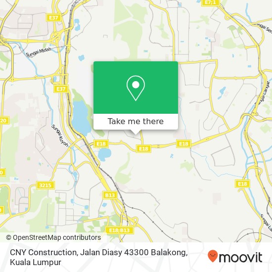 CNY Construction, Jalan Diasy 43300 Balakong map