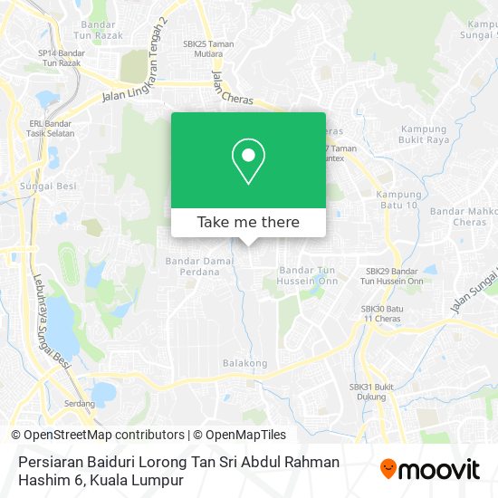 Persiaran Baiduri Lorong Tan Sri Abdul Rahman Hashim 6 map