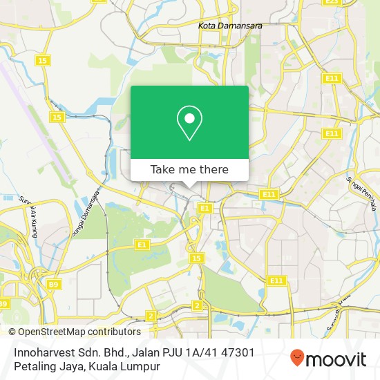 Innoharvest Sdn. Bhd., Jalan PJU 1A / 41 47301 Petaling Jaya map