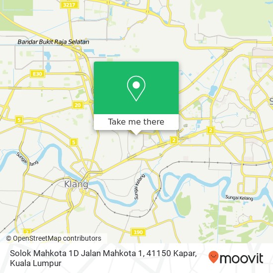 Solok Mahkota 1D Jalan Mahkota 1, 41150 Kapar map