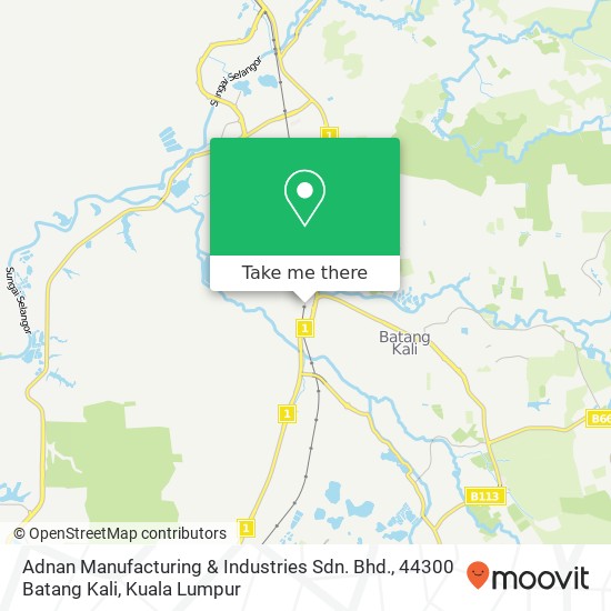 Peta Adnan Manufacturing & Industries Sdn. Bhd., 44300 Batang Kali