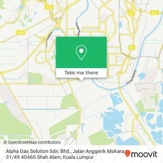 Peta Alpha Gas Solution Sdn. Bhd., Jalan Anggerik Mokara 31 / 49 40460 Shah Alam