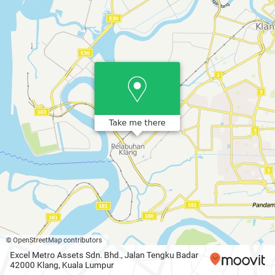 Peta Excel Metro Assets Sdn. Bhd., Jalan Tengku Badar 42000 Klang