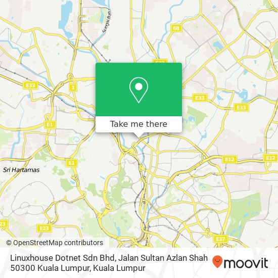 Linuxhouse Dotnet Sdn Bhd, Jalan Sultan Azlan Shah 50300 Kuala Lumpur map