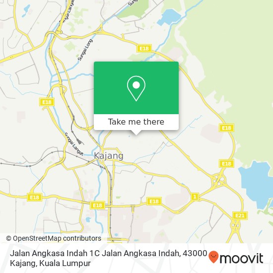 Peta Jalan Angkasa Indah 1C Jalan Angkasa Indah, 43000 Kajang