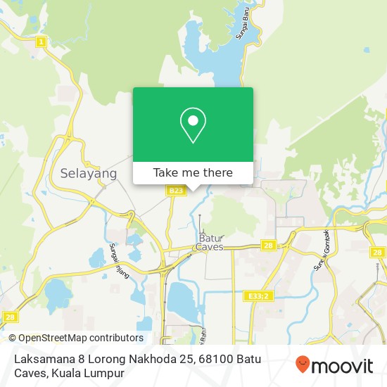 Laksamana 8 Lorong Nakhoda 25, 68100 Batu Caves map