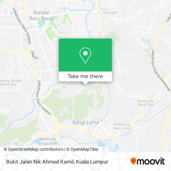 Peta Bukit Jalan Nik Ahmed Kamil