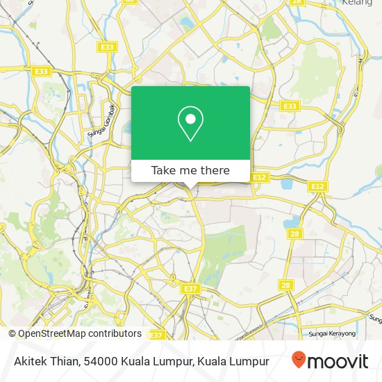 Akitek Thian, 54000 Kuala Lumpur map