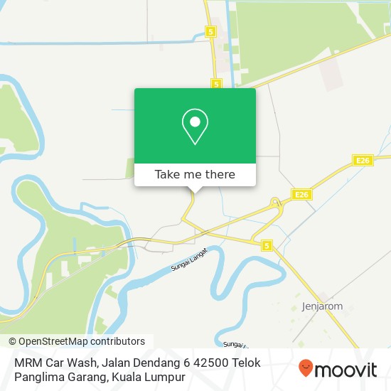 Peta MRM Car Wash, Jalan Dendang 6 42500 Telok Panglima Garang