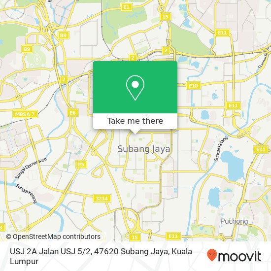 USJ 2A Jalan USJ 5 / 2, 47620 Subang Jaya map