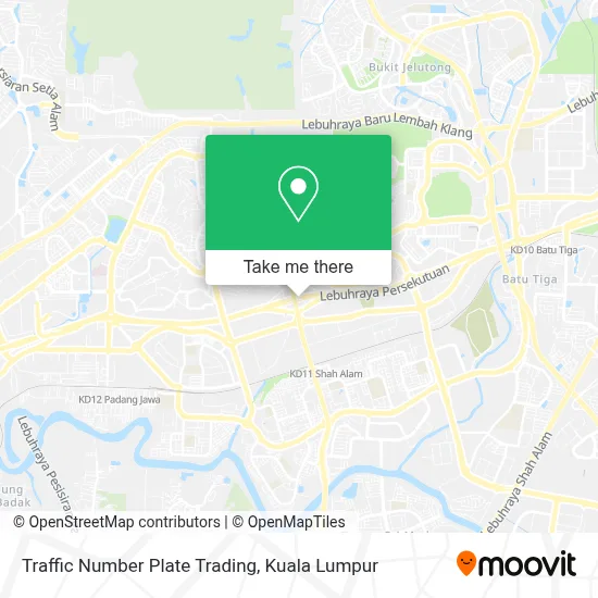 Traffic Number Plate Trading map