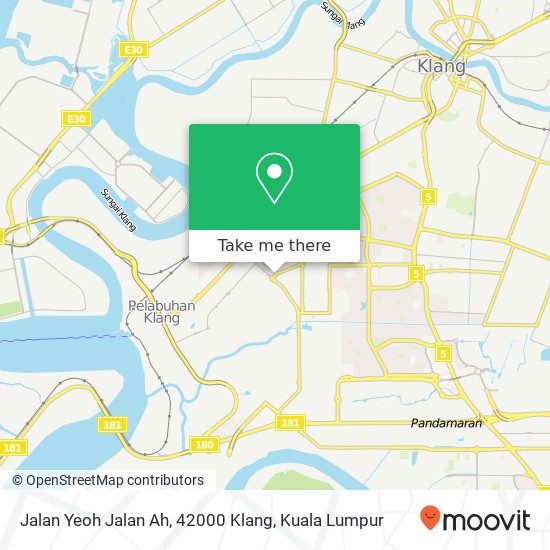 Peta Jalan Yeoh Jalan Ah, 42000 Klang