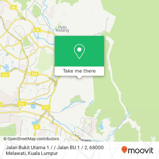 Jalan Bukit Utama 1 / / Jalan BU 1 / 2, 68000 Melawati map