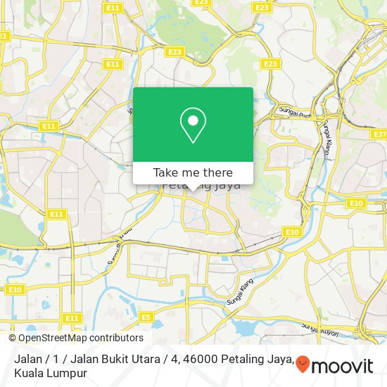 Peta Jalan / 1 / Jalan Bukit Utara / 4, 46000 Petaling Jaya