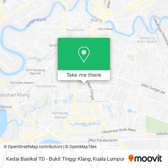 Peta Kedai Basikal TD - Bukit Tinggi Klang
