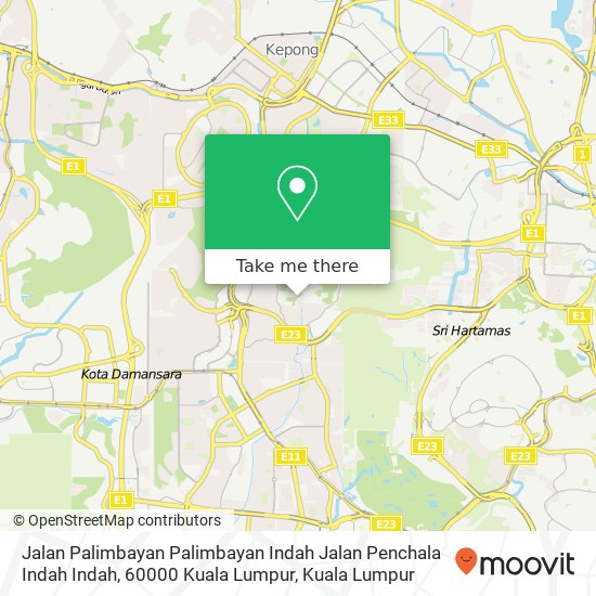Jalan Palimbayan Palimbayan Indah Jalan Penchala Indah Indah, 60000 Kuala Lumpur map