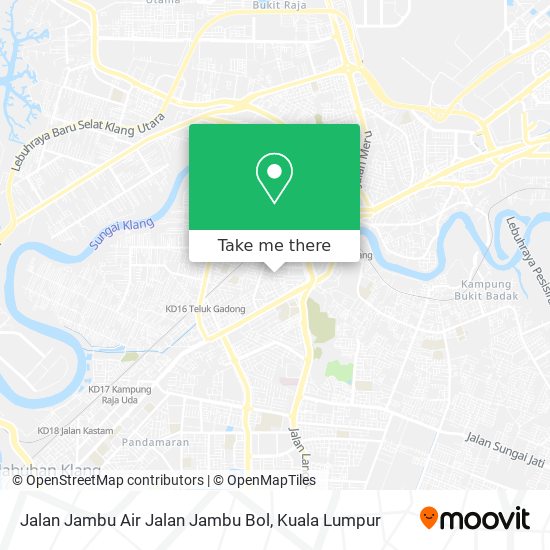 Jalan Jambu Air Jalan Jambu Bol map