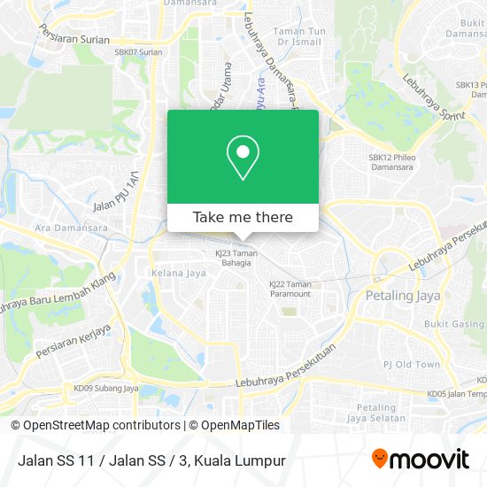 Jalan SS 11 / Jalan SS / 3 map