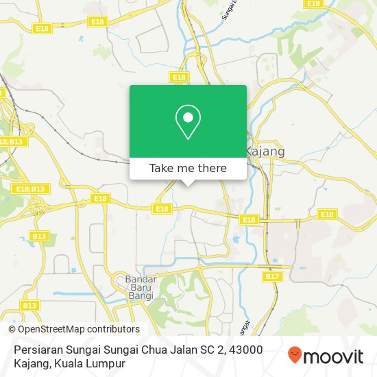 Peta Persiaran Sungai Sungai Chua Jalan SC 2, 43000 Kajang