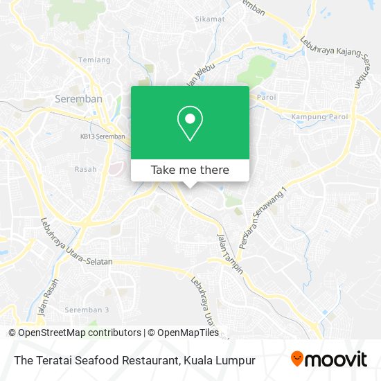 The Teratai Seafood Restaurant map